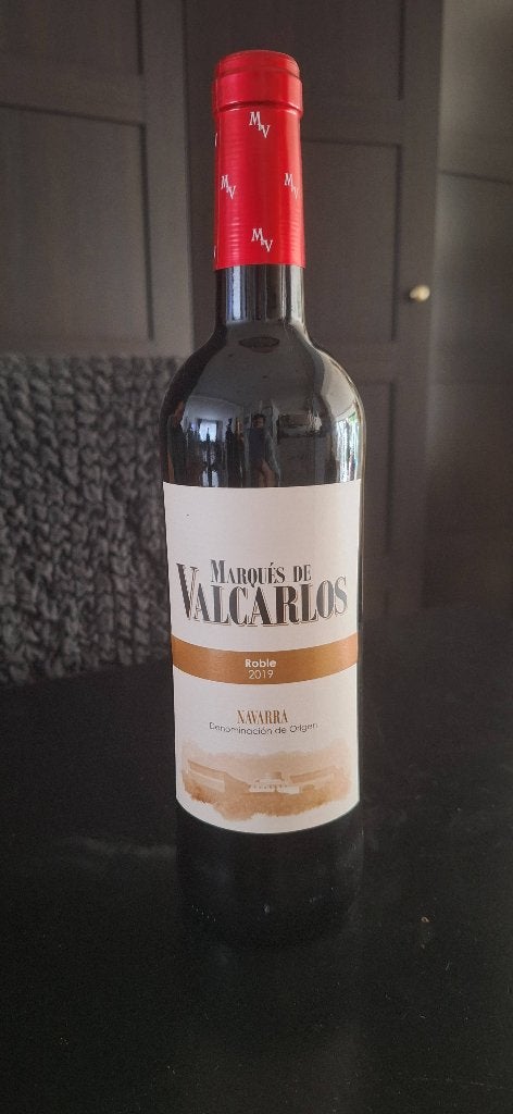 Vin Marqués de Valcarlos Roble 2019 – Navarra 2,50€, Collections, Vins, Neuf, Vin rouge, Espagne, Enlèvement