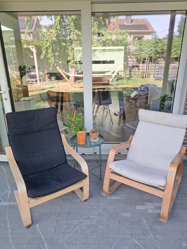stoel, Huis en Inrichting, Stoelen, Ophalen, Hout, Gebruikt, Twee