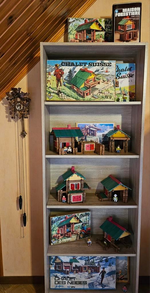 Énorme et complete collection des chalets bois à construire, Maison & Meubles, Armoires | Bibliothèques, Enlèvement