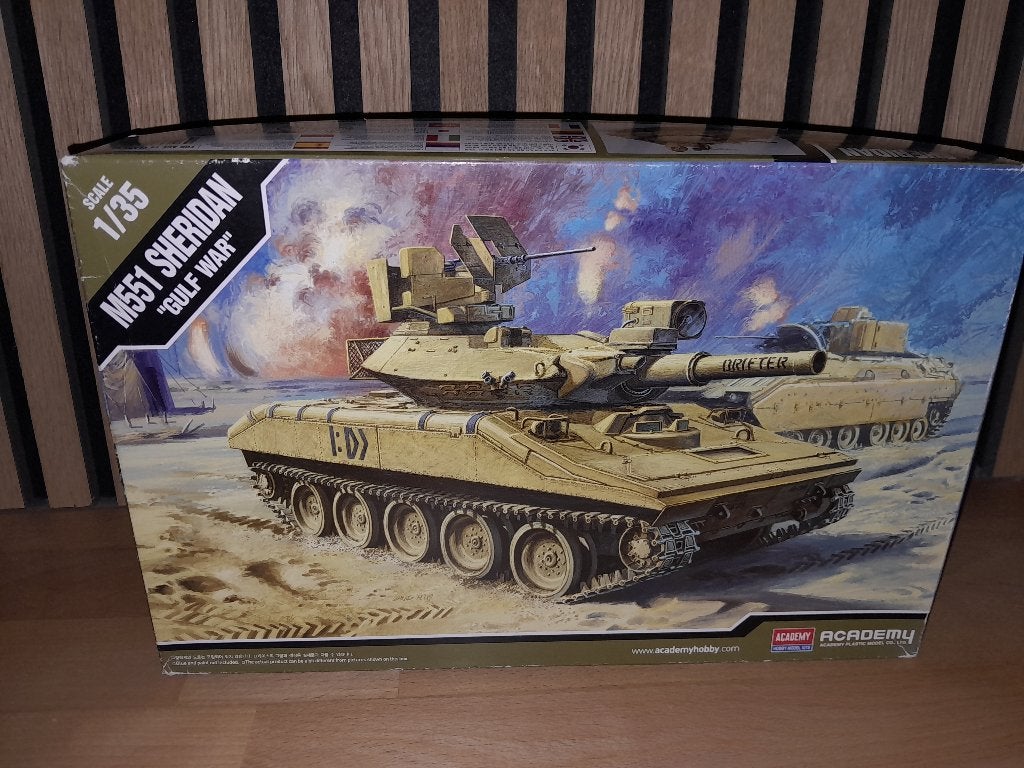 Modelbouw - Academy M551 Sheridan 1:35, Overige merken, Tank, 1:32 tot 1:50, Ophalen of Verzenden