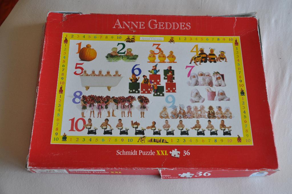 Puzzel Anne Geddes met grote stukken, Kinderen en Baby's, Ophalen, 10 tot 50 stukjes, Gebruikt, 2 tot 4 jaar