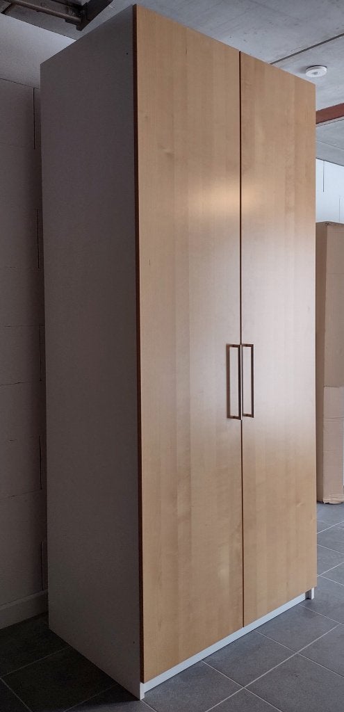 Pax kleerkast met deuren in berken fineer, Huis en Inrichting, Kasten | Kleerkasten, Ophalen, Met deur(en), Gebruikt, 100 tot 150 cm