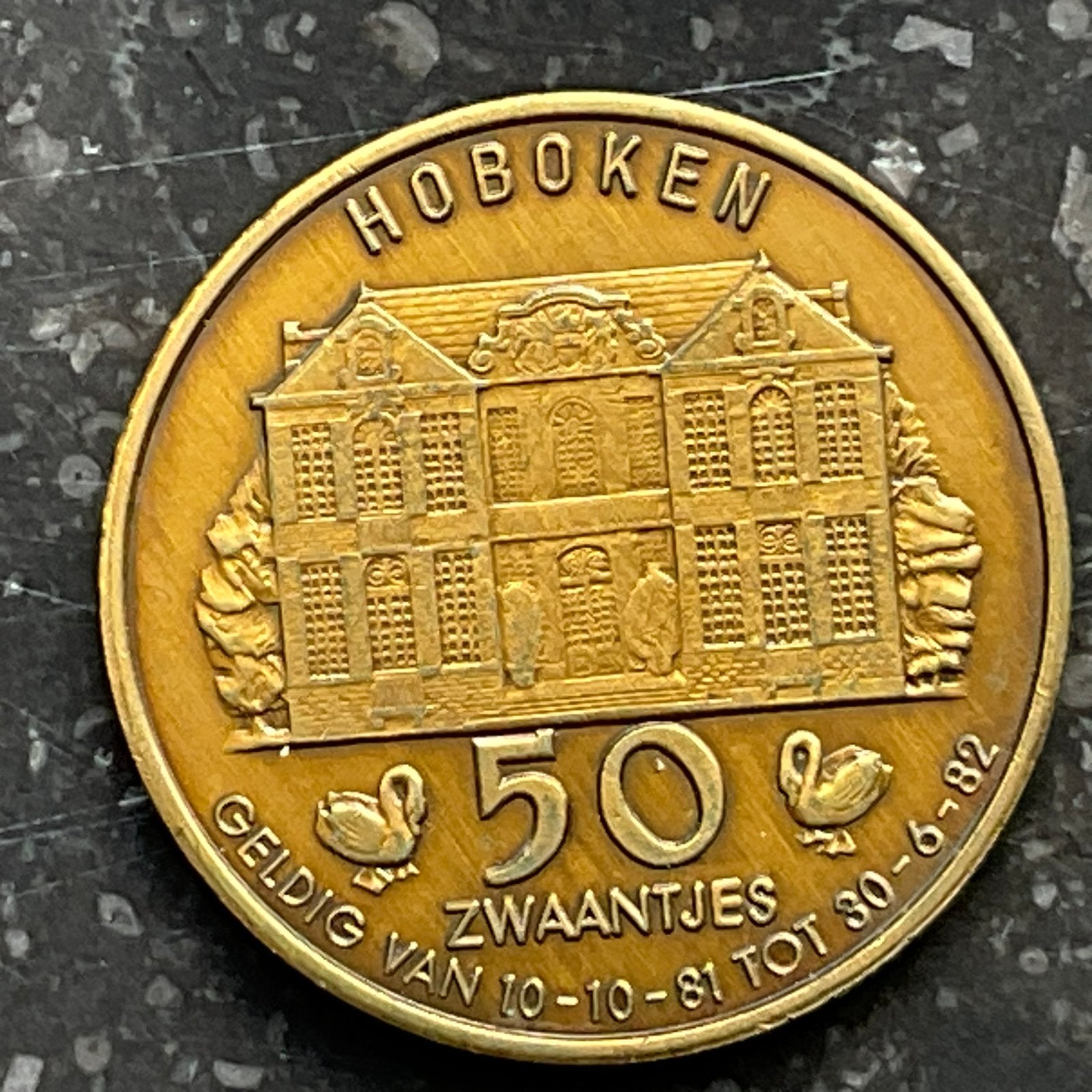 Hoboken - Magnifique insigne municipal rare - 1982, Envoi, Métal, Monnaie en vrac