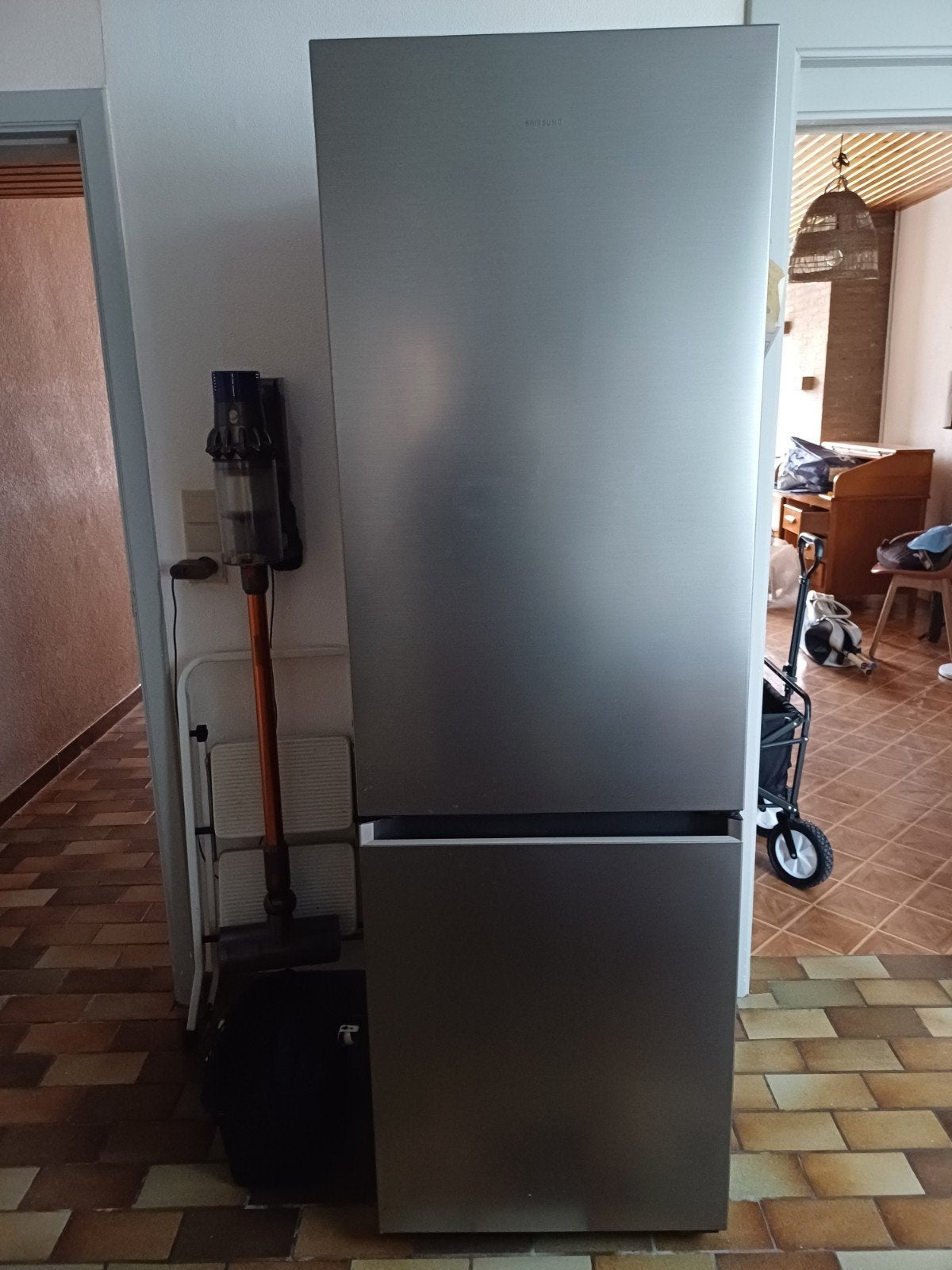 samsung frigo diepvriescombinatie GALA345G128GBG, Ophalen, Zo goed als nieuw, Met aparte vriezer, 160 cm of meer