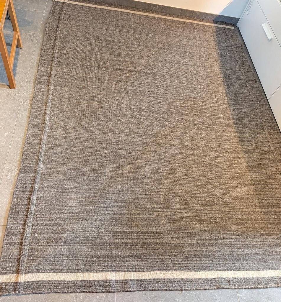100% wollen Handgeweven tapijt 170x240, Huis en Inrichting, Stoffering | Tapijten en Vloerkleden, 150 tot 200 cm, 200 cm of meer
