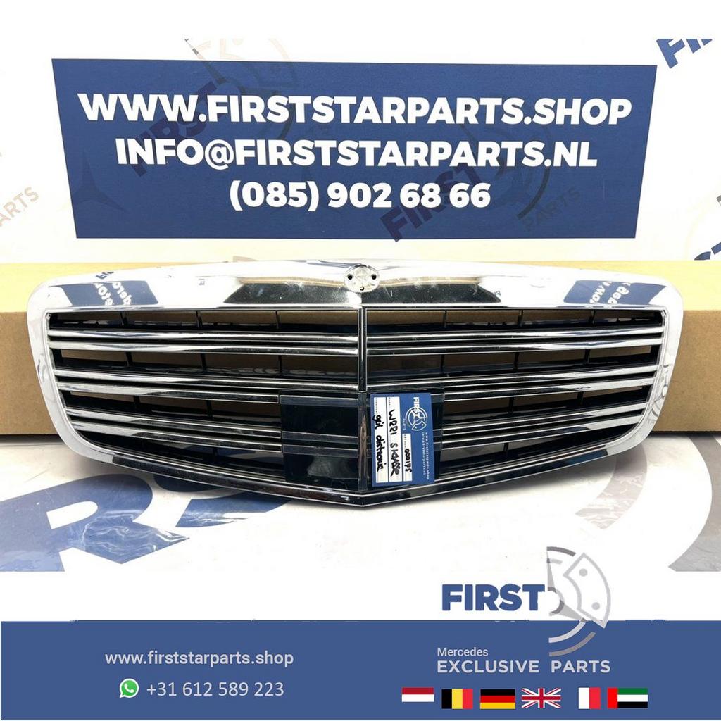 W221 GRIL S65 AMG Mercedes S Klasse 2013 bumper grille distr, Gebruikt, -, Ophalen of Verzenden, -