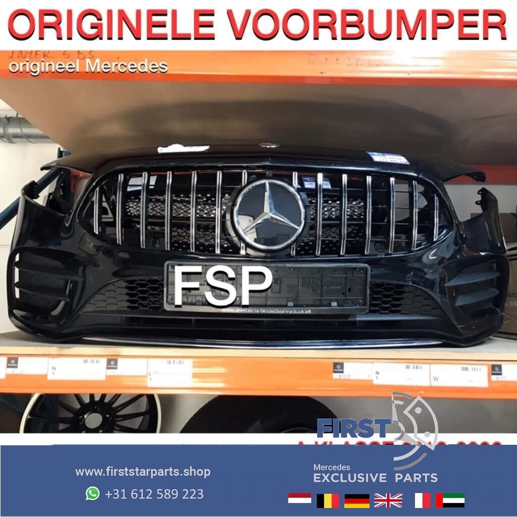 W177 A35 AMG Voorbumper compleet Mercedes A Klasse ZWART bum, Gebruikt, -, Voor, Ophalen of Verzenden