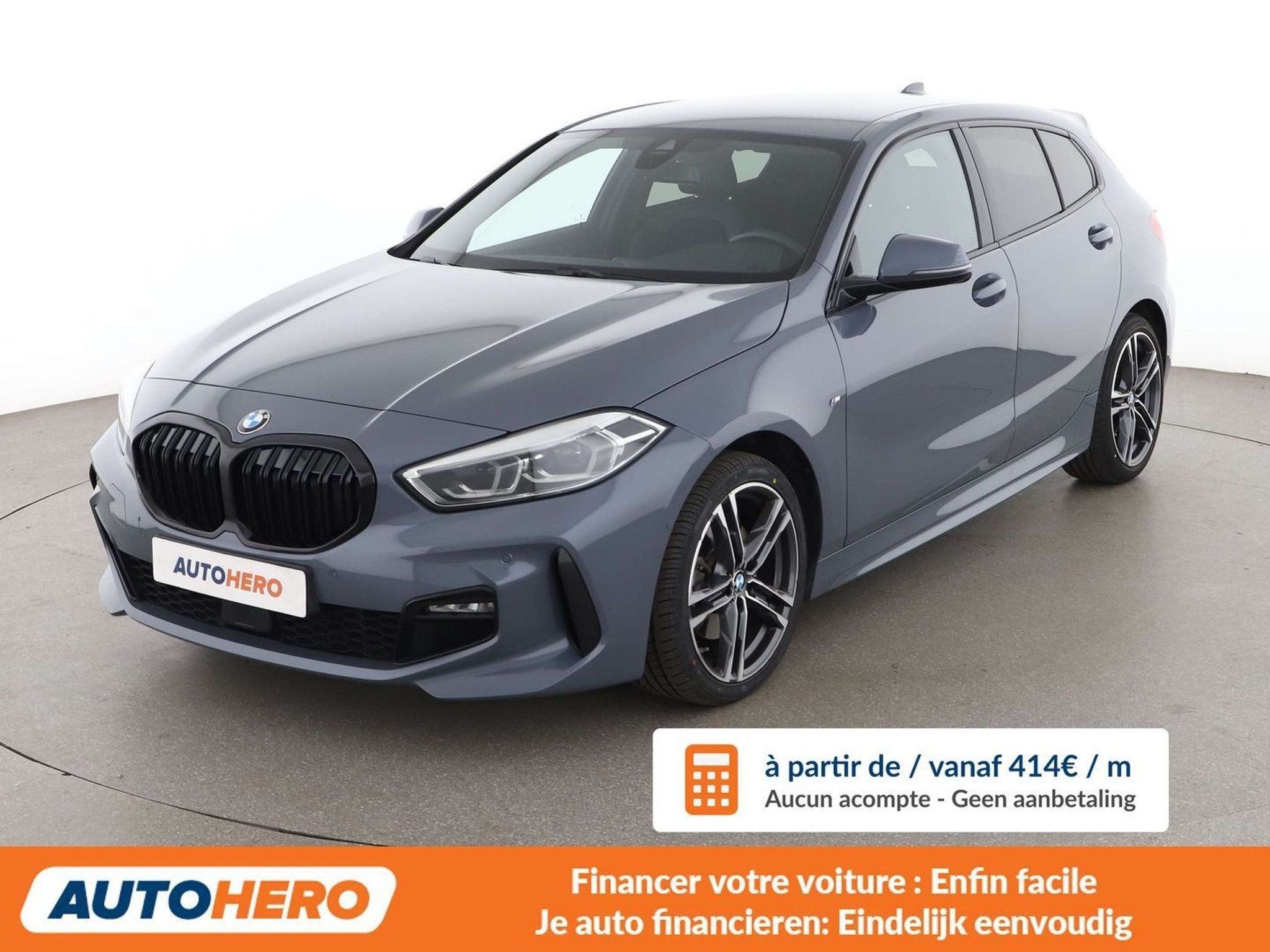 BMW 1 Serie 118 118d M Sport (bj 2021, automaat), Auto's, 1505 kg, 5 deurs, 150 pk, Zilver of Grijs