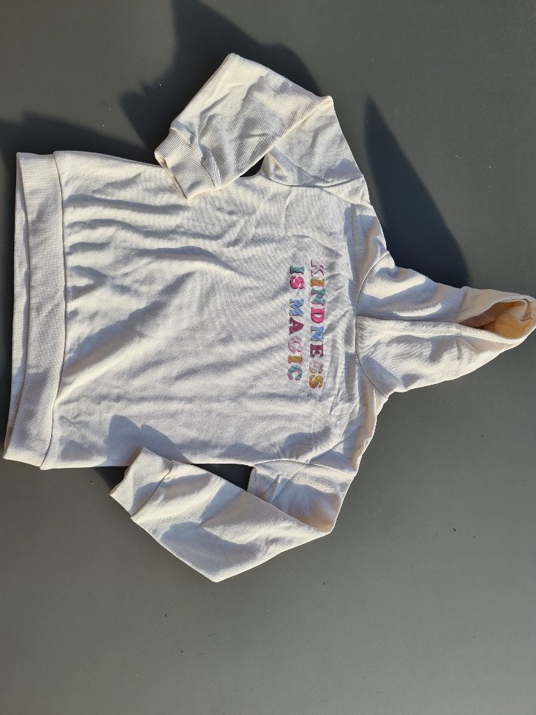 witte hoody, trui, pull, Name It, 134, Kinderen en Baby's, Kinderkleding | Maat 134, Ophalen, Zo goed als nieuw