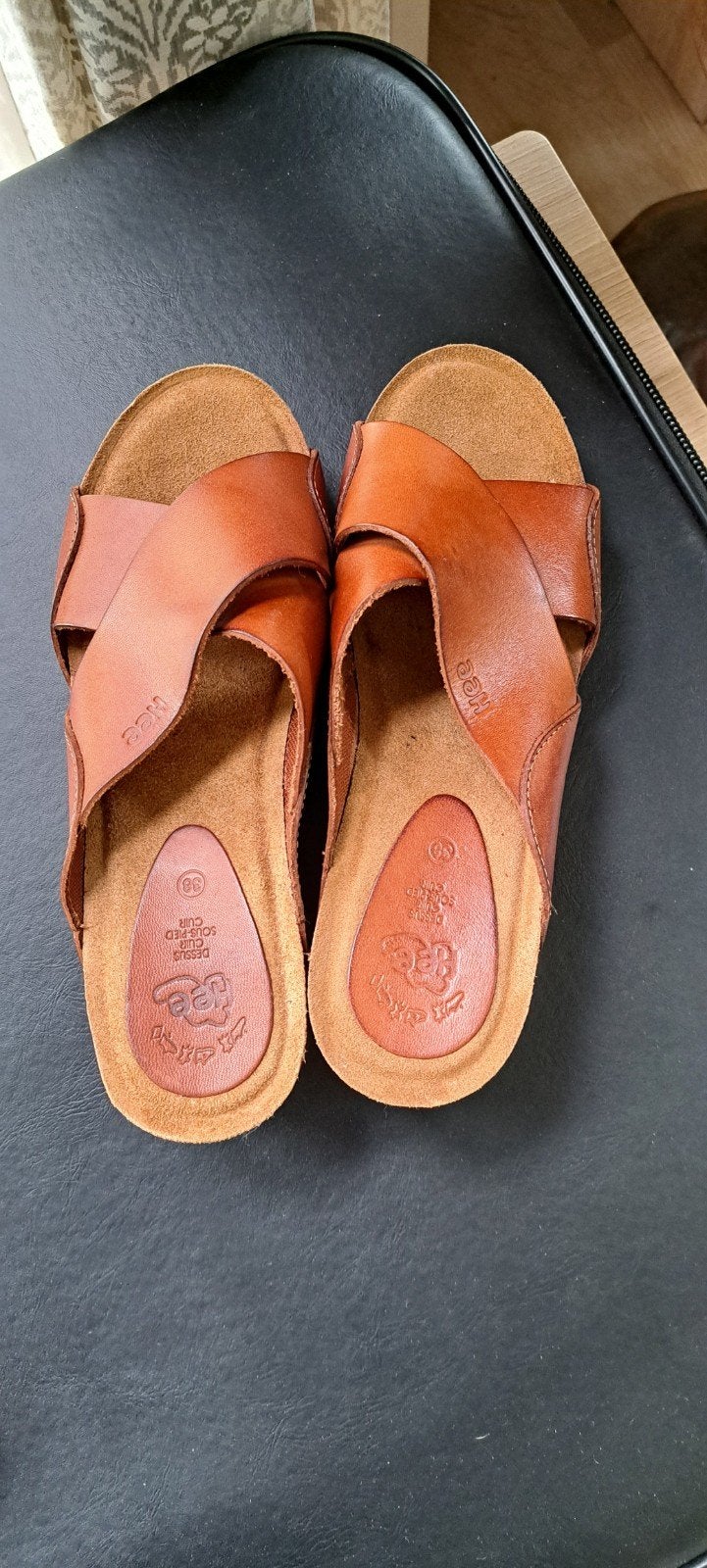 slippers., Kleding | Dames, Schoenen, Bruin, Nieuw, Hee, Ophalen