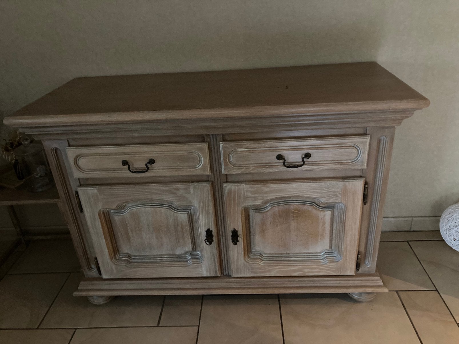 Eetplaats + stoelen, Enlèvement, Utilisé, Chêne