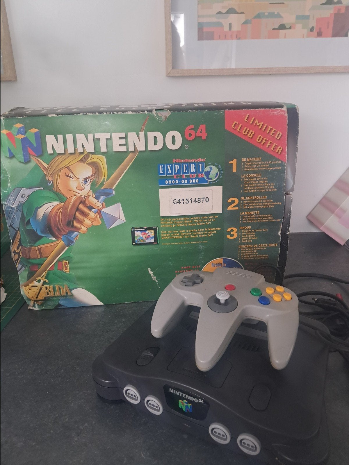 Originele Nintendo 64 Zelda PALcompleet in doos + 6 games, Games en Spelcomputers, Verzenden