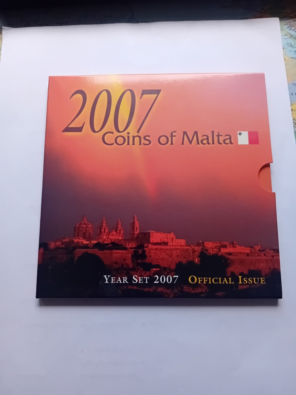 FDC muntenset 2007 Malta., Ophalen of Verzenden, Malta, 1 cent