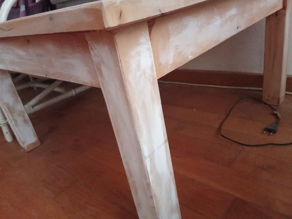 Table de salon, Bois pin, 50 à 100 cm, Enlèvement, 50 à 100 cm