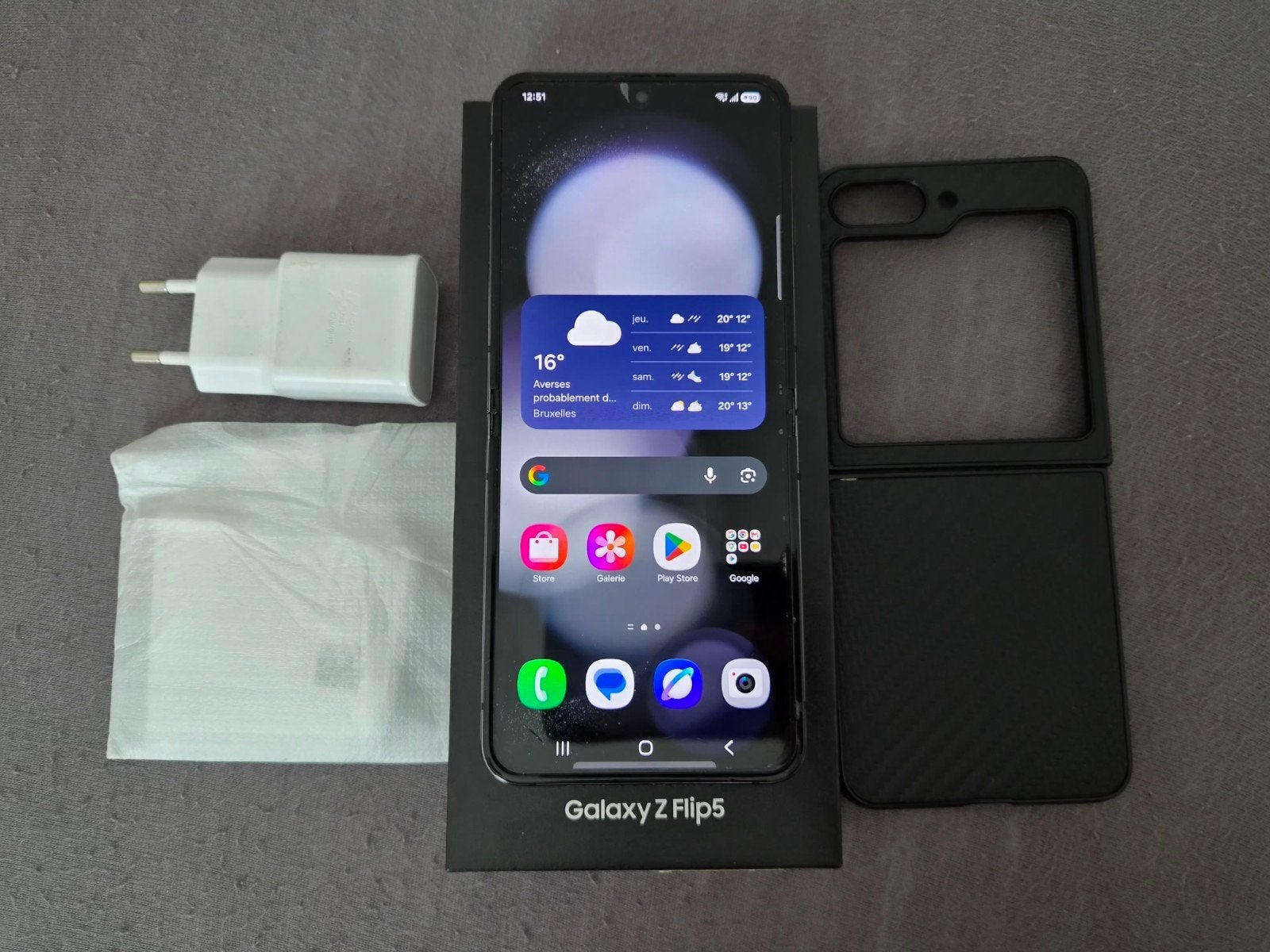 Samsung Flip 5 graphite 512Gb avec boîte et chargeur, 512 GB, Ophalen of Verzenden, Gebruikt, Galaxy Z Flip