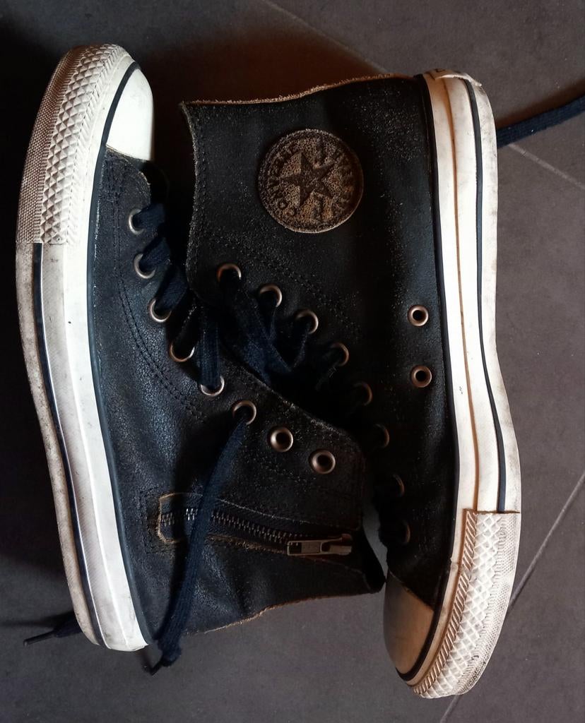 Leren all stars - maat 39,5 -> 6€, Kleding | Heren, Schoenen, Ophalen, Zo goed als nieuw, Sneakers, Converse all stars