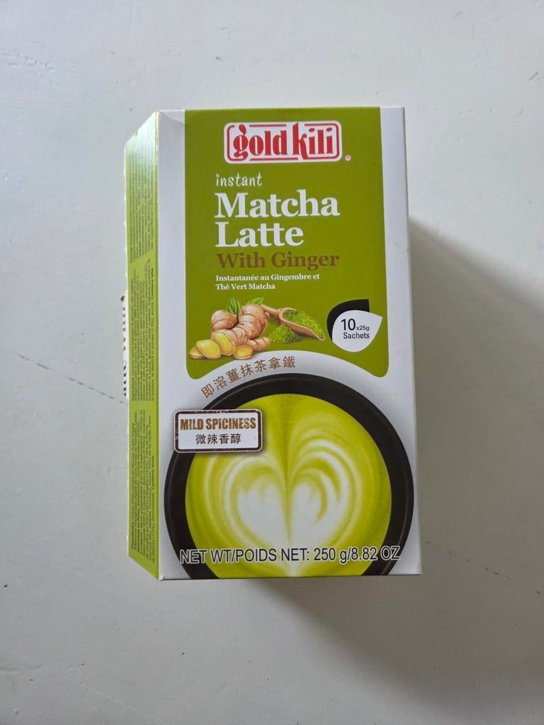 Instant Matcha Latte With Ginger 7 gesloten zakjes, Ophalen