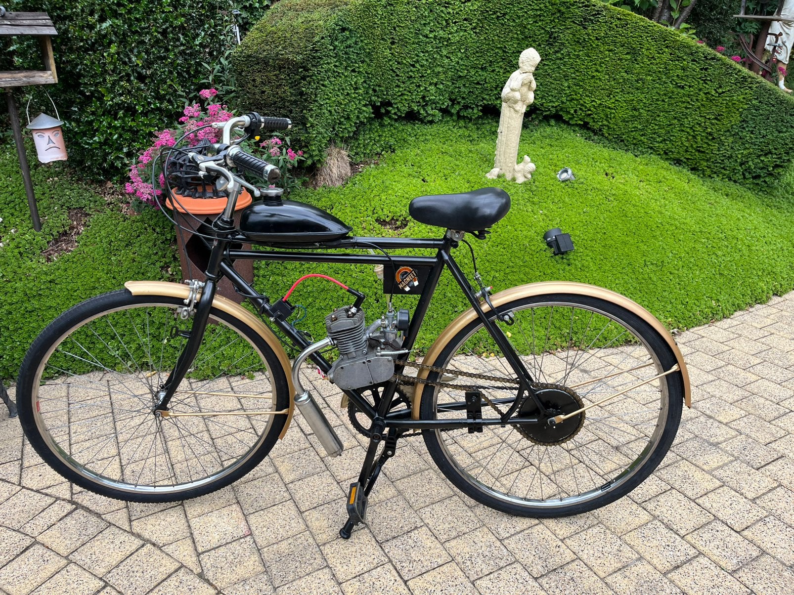 Fiets brommer , oude magneetfiets met motor, Fietsen en Brommers, Ophalen, Gebruikt