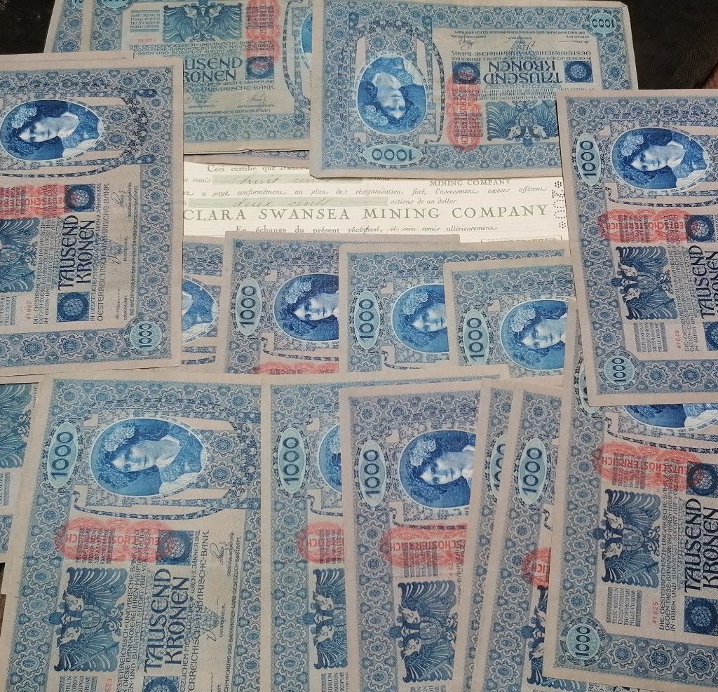 Lot ticket tausend kronen, Verzenden, Overige landen, Setje