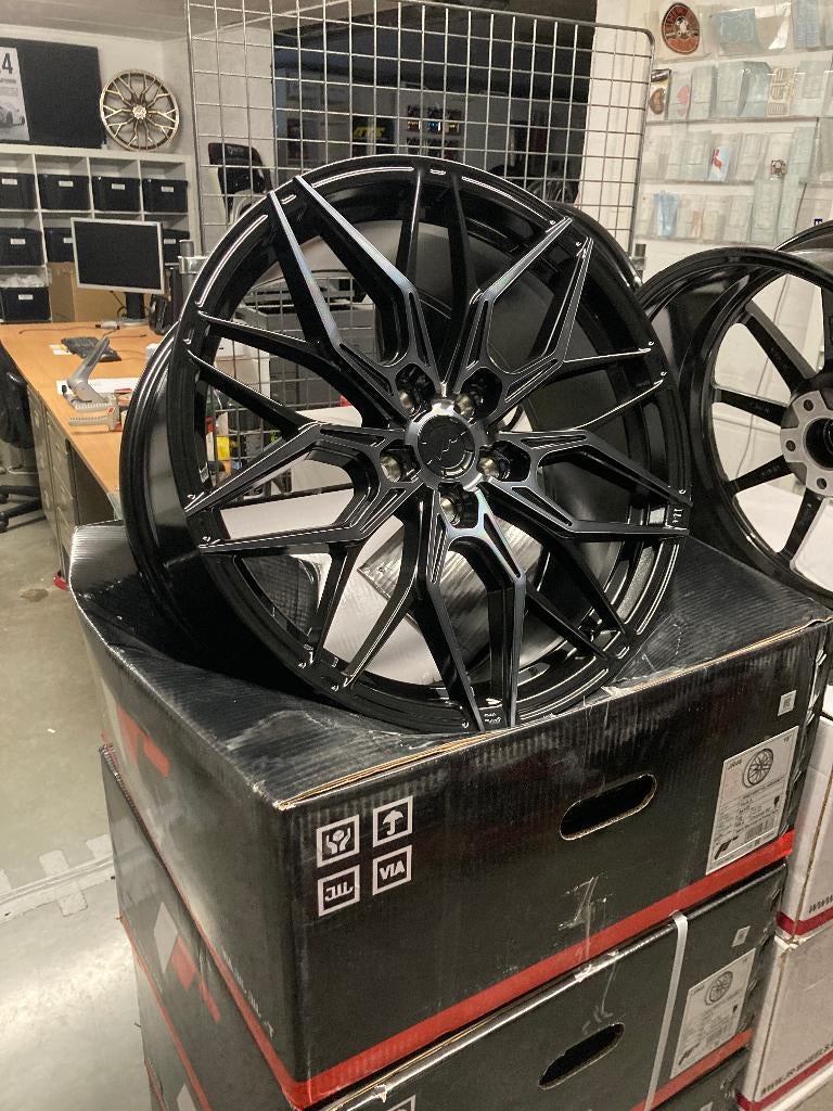 NIEUWE Alu velgenset JR Wheels JR46 19" 8,5J 5x112 ET45, Auto-onderdelen, Banden en Velgen, Velg(en), 19 inch, Nieuw, Ophalen of Verzenden