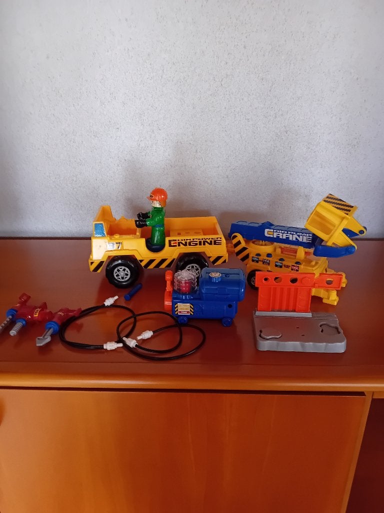 Vintage Tomy Air Power Construction, Verzamelen, Speelgoed, Ophalen, Zo goed als nieuw