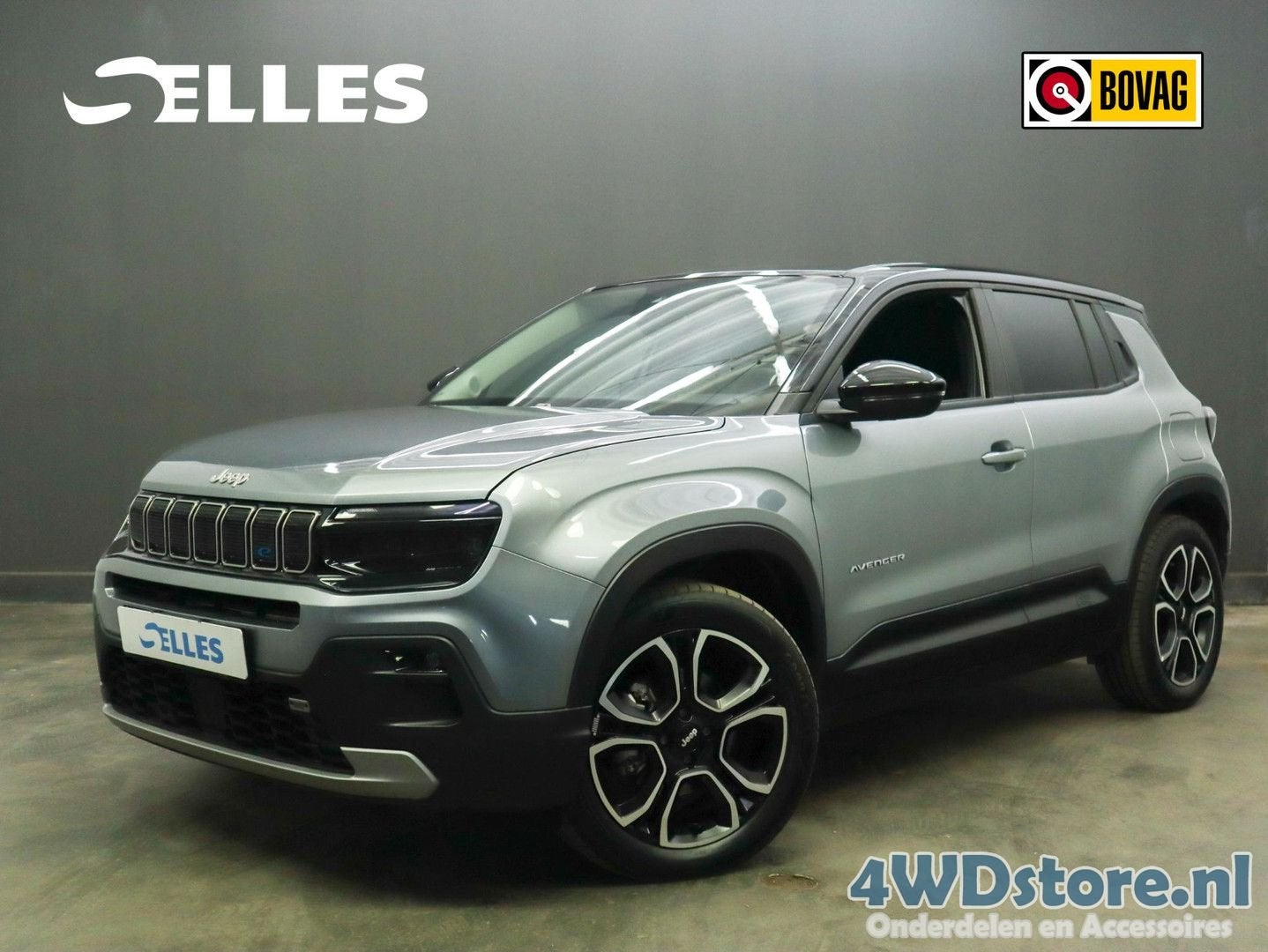 Jeep Avenger Altitude 54 kWh | SOH 96% | 2 Tone dak | 18 Inc, Auto's, Jeep, Automaat, 393 km, Elektrisch, Grijs