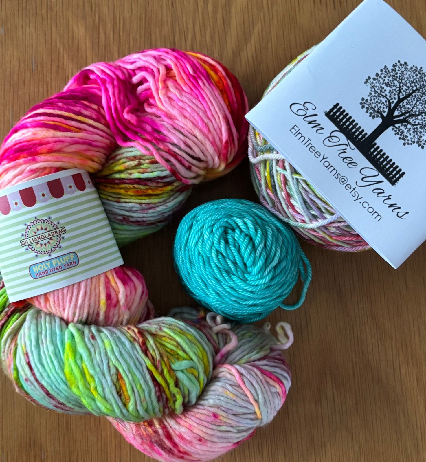 Lot Engelse Hand geverfde garens NIEUW, Hobby & Loisirs créatifs, Enlèvement ou Envoi, Neuf, Tricot ou Crochet, Laine ou Fils