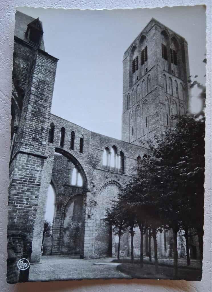 Vintage Postkaart Damme kerk, Verzamelen, Ophalen of Verzenden