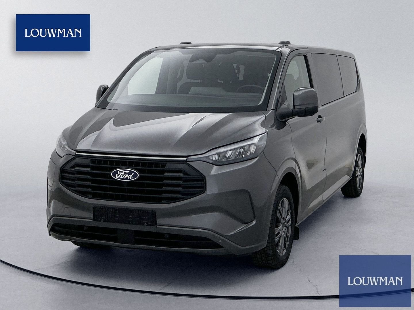 Ford Transit Custom 320 2.5 PHEV L2H1 Limited 9 Persoons Led, Autos, Argent ou Gris, Achat, Entreprise, Carnet d'entretien