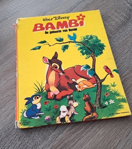 Disney - de geboorte van Bambi, Ophalen of Verzenden, Bambi of Dumbo, Gebruikt, Papier, Kaart of Schrift