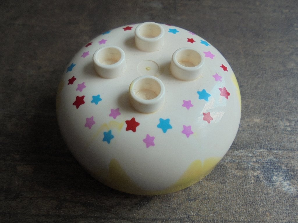 Lego Duplo Brick 4x4 Round Dome Top (zie foto's), Kinderen en Baby's, Ophalen of Verzenden, Gebruikt, Losse stenen, Duplo