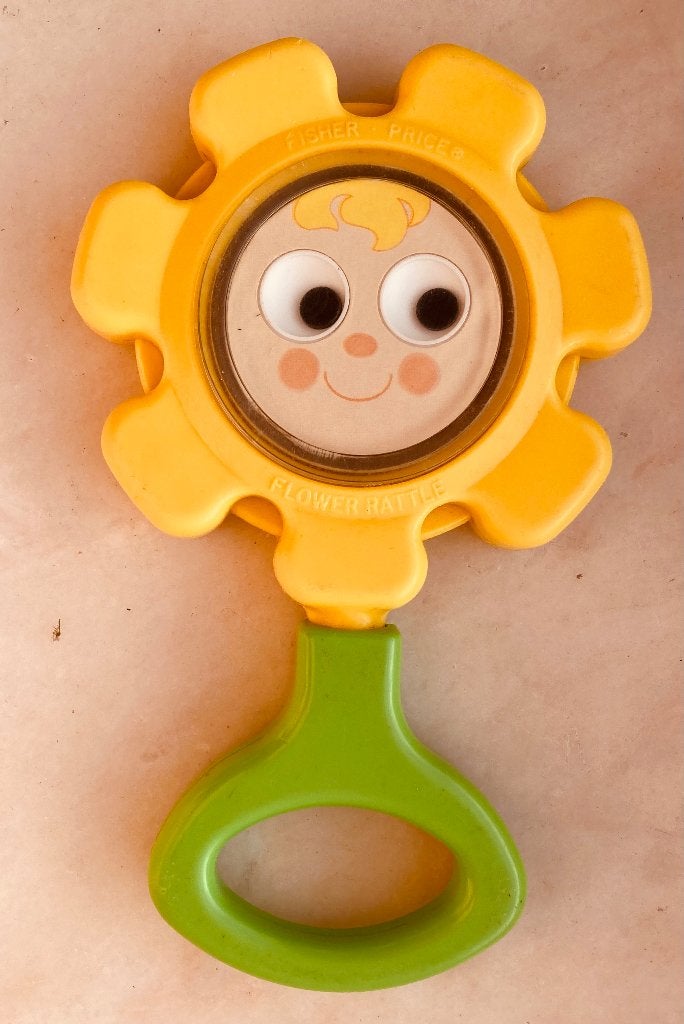 Fisher-Price rammelaar uit 1973 - ref 424, Kinderen en Baby's, Speelgoed | Fisher-Price, Ophalen of Verzenden, Gebruikt, Rammelaar