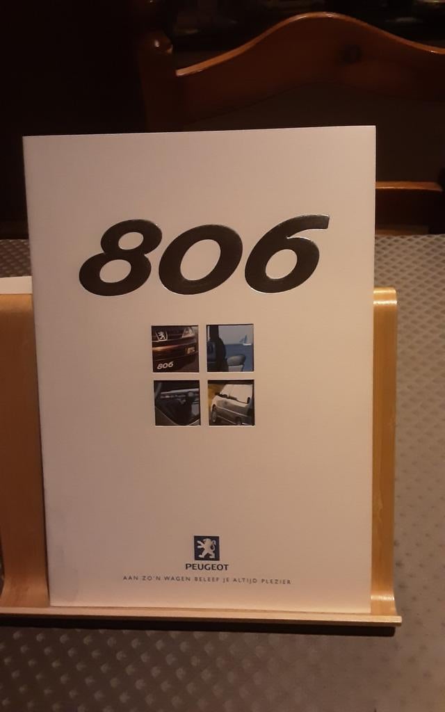 PEUGEOT 806 brochure, Ophalen of Verzenden, Peugeot
