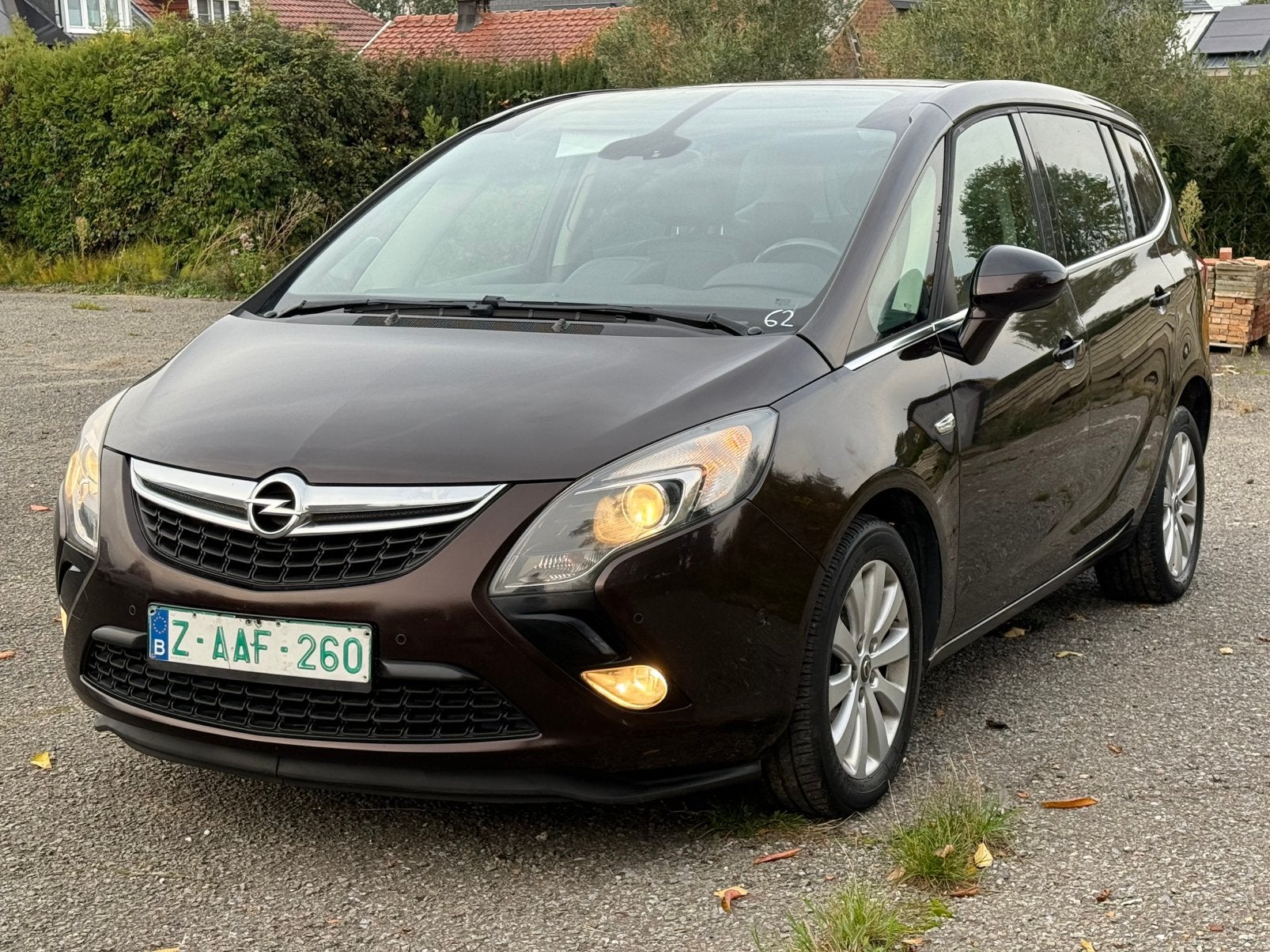Opel Zafira Tourer Benzine - Gas, Auto's, Voorwielaandrijving, Monovolume, 4 cilinders, Bruin