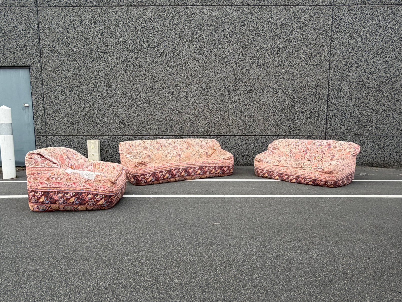 Set Cinna Sandra : 1x1pl, 2x 2pl et 1x3pl Anna Hieronimus, Maison & Meubles, Enlèvement ou Envoi, Tissus, Sede artifort b&b italia knoll vitra togo eames mah jong leolux