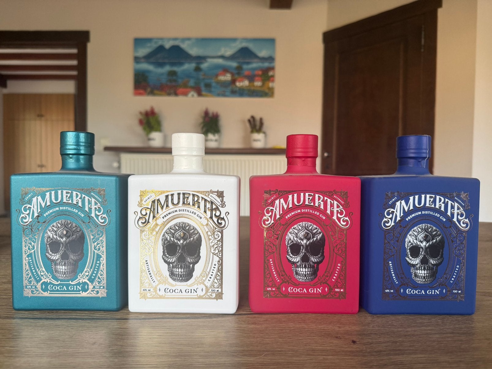 Amuerte Coca Gin – Black, White, Red en Blue – nieuw, Ophalen, Nieuw