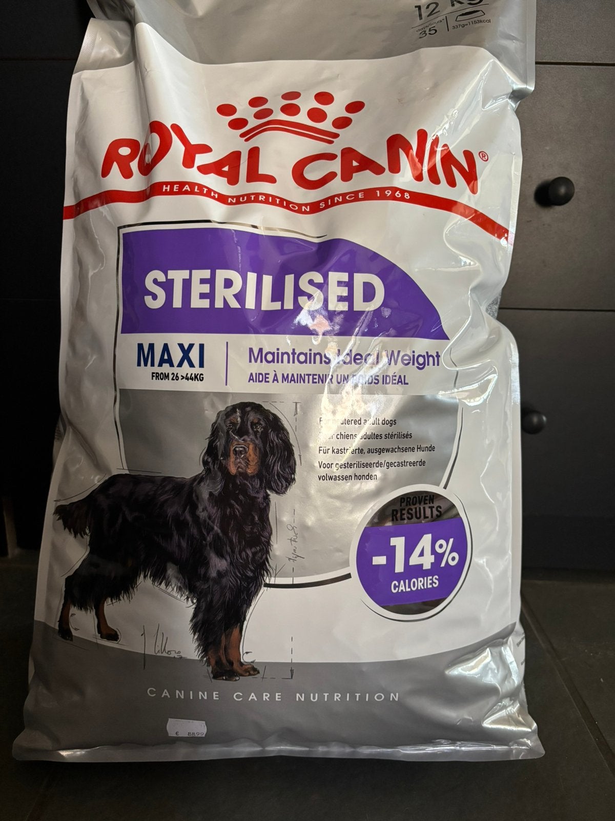 Royal Canin Sterilised Maxi droogvoer 12kg, Animaux & Accessoires, Nourriture pour Animaux, Chien, Enlèvement
