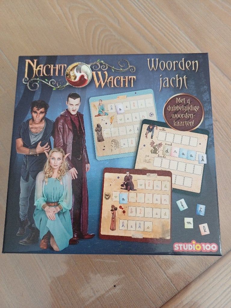 Nachtwacht spel woordenjacht, Een of twee spelers, Ophalen, Zo goed als nieuw, Studio 100