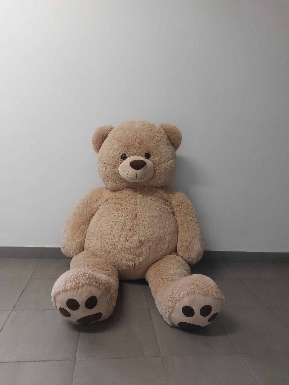 zeer mooie grote beer zie de afmetingen, Verzamelen, Beren en Cherished Teddies, Ophalen, Zo goed als nieuw, Stoffen beer, Overige merken