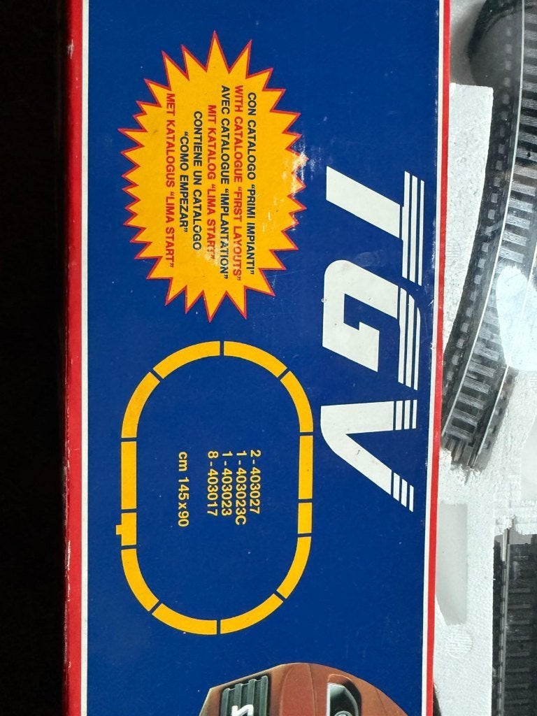 Lima TGV + rails set - Modeltreinen, Hobby en Vrije tijd, Modeltreinen | H0, Ophalen of Verzenden, Gebruikt, Treinset, Lima