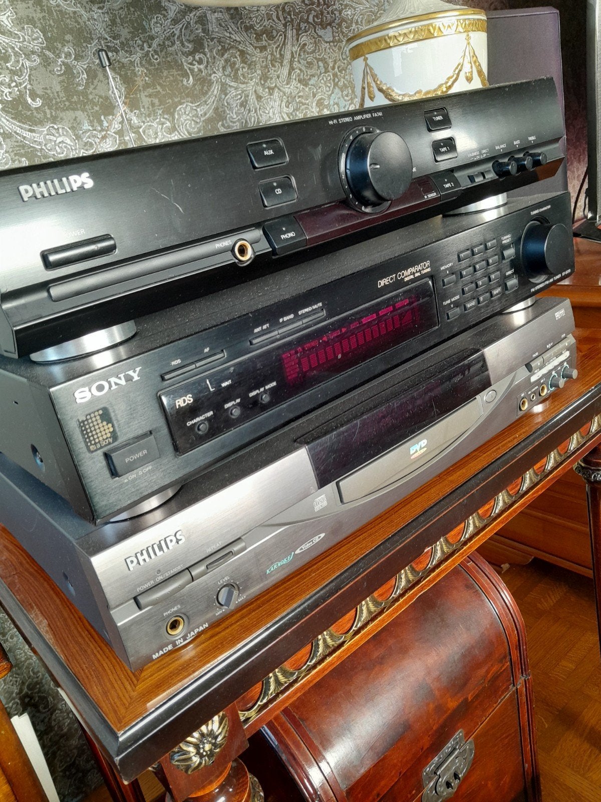 stereo installatie, Ophalen