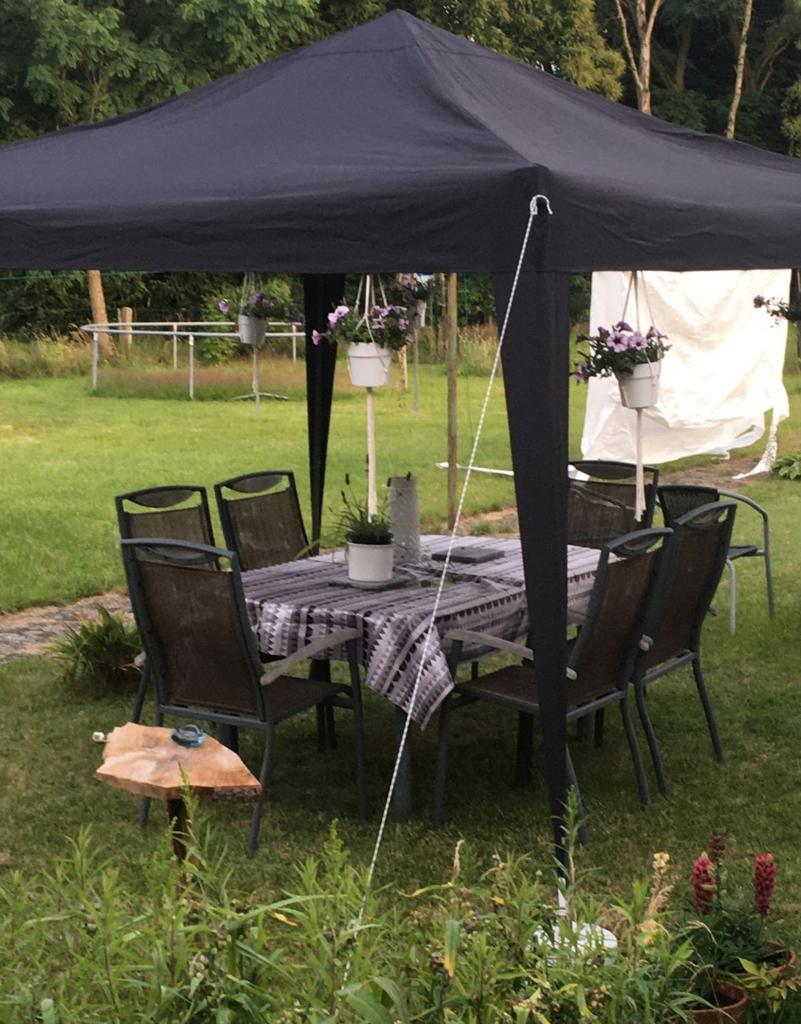 Pavillon pliable, noir, comme neuf, Jardin & Terrasse, Enlèvement, Pavillon, Pliable