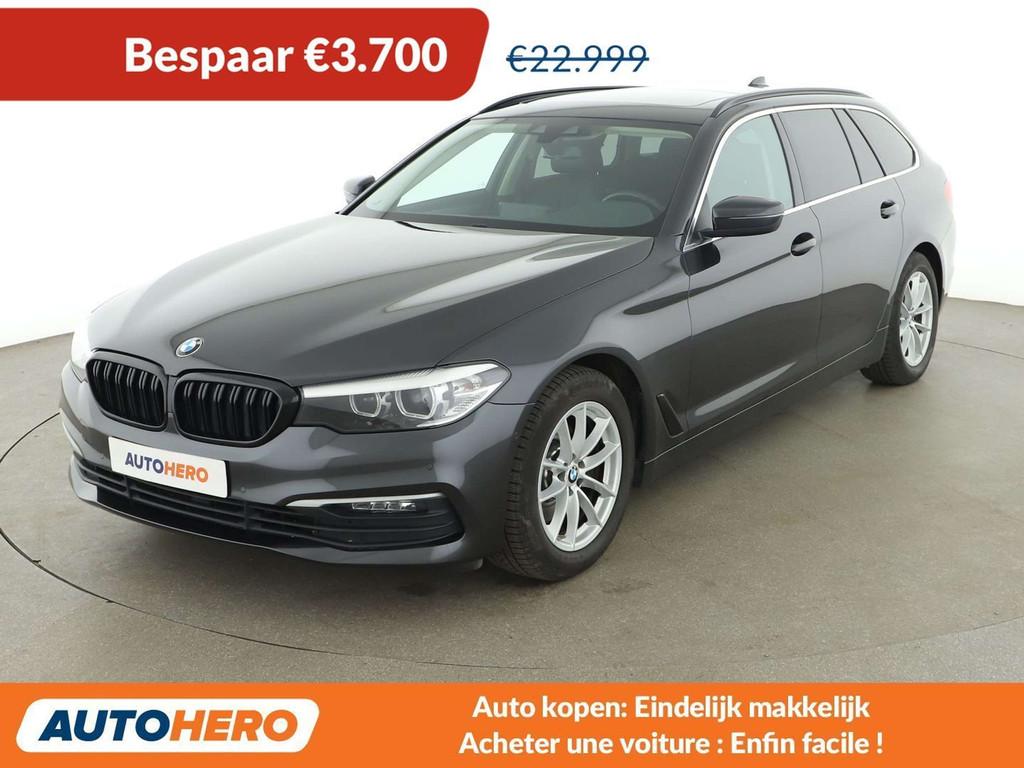 BMW 5 Serie 518 518d Luxury (bj 2019, automaat), Auto's, BMW, Automaat, Achterwielaandrijving, Leder, 152 g/km