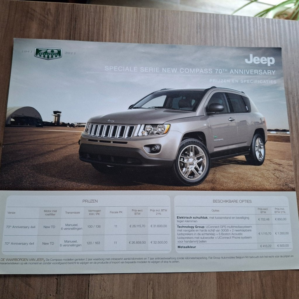 JEEP  NEW COMPASS    6/2011, Ophalen of Verzenden, Nieuw, Overige merken