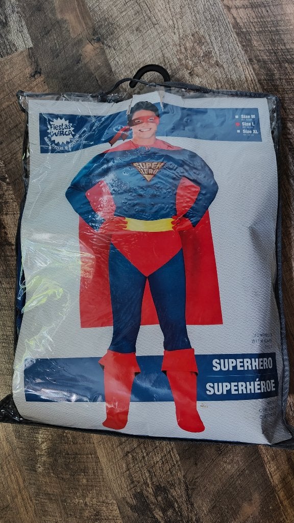 Superman pak, Ophalen of Verzenden, Zo goed als nieuw, Maat 52/54 (L), Kleding