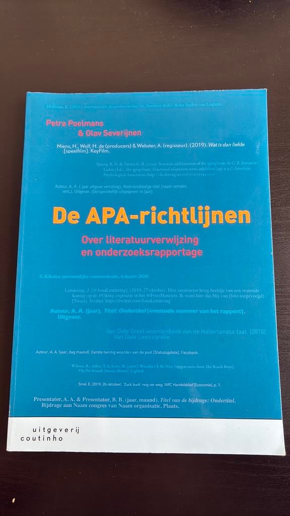 Petra Poelmans - De APA-richtlijnen, Ophalen, Petra Poelmans; Olav Severijnen
