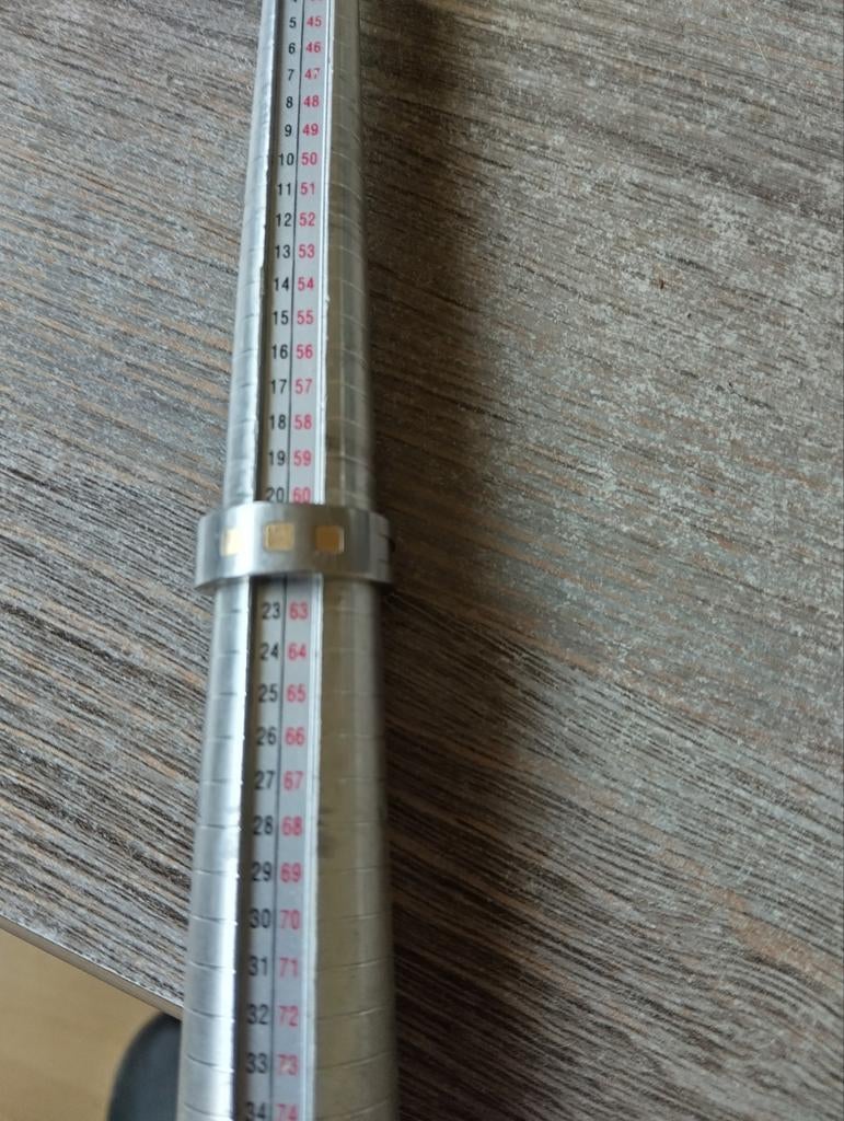 ringen van roestvrij staal maat 62, Ophalen