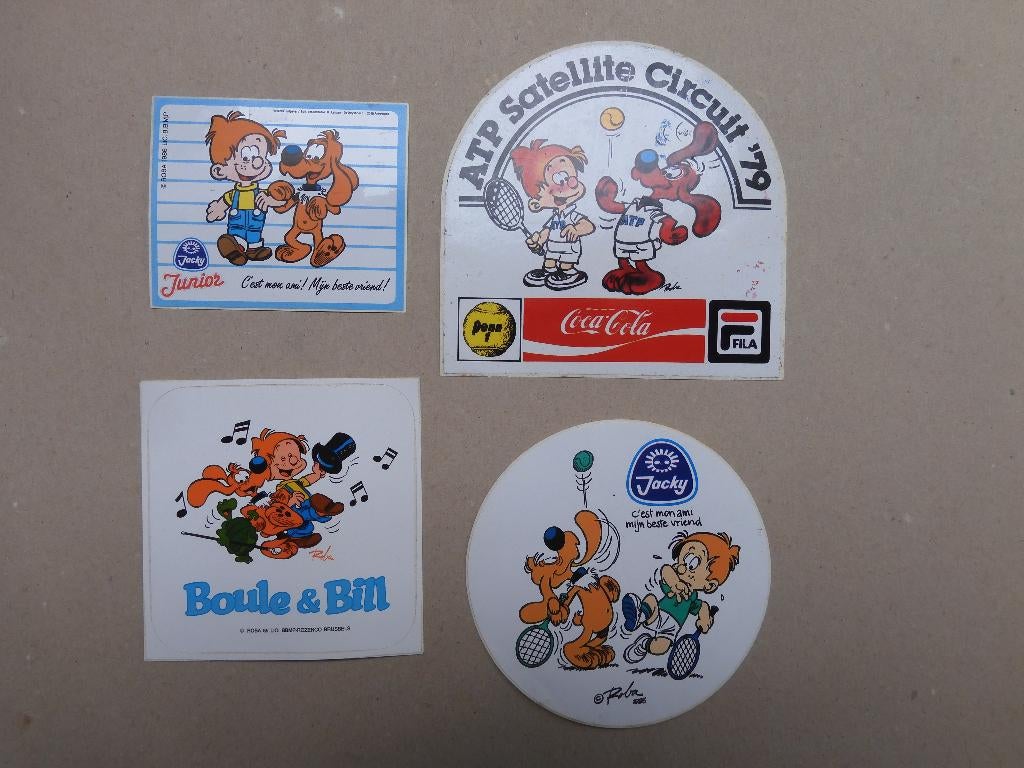 4 stickers - Bollie en Billie - Roba, Ophalen of Verzenden, Zo goed als nieuw, Strip of Tekenfilm