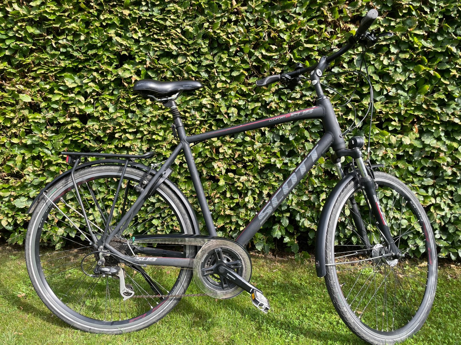 SCOTT sub comfort 30 herenfiets maat 60 (XL) in topconditie, 28 inch, Vering, Velgrem, Zo goed als nieuw