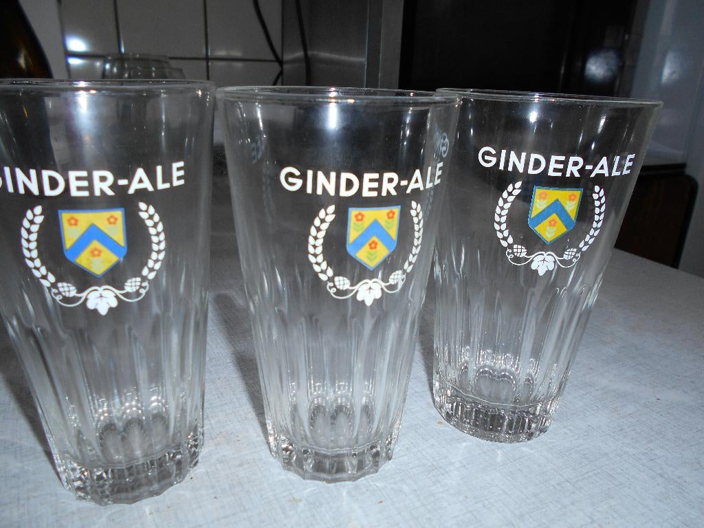 7 anciens verres à ginder Ale, Collections, Enlèvement